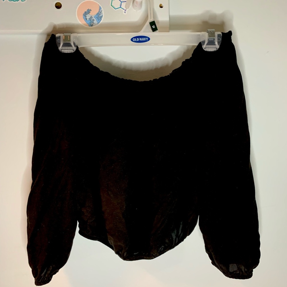 Brandy Melville black off the shoulder top